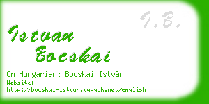 istvan bocskai business card